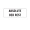 Nevs Printed Chart Tape - Absolute Bed Rest NT-1 - alternate 1